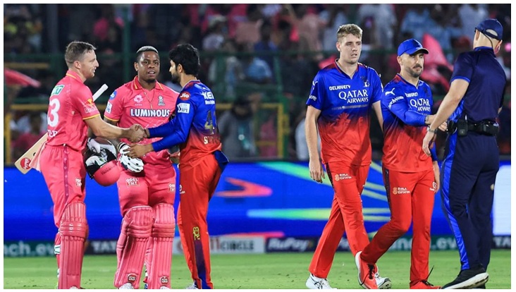Royal Challengers Bengaluru vs Rajasthan Royals Match Scorecard